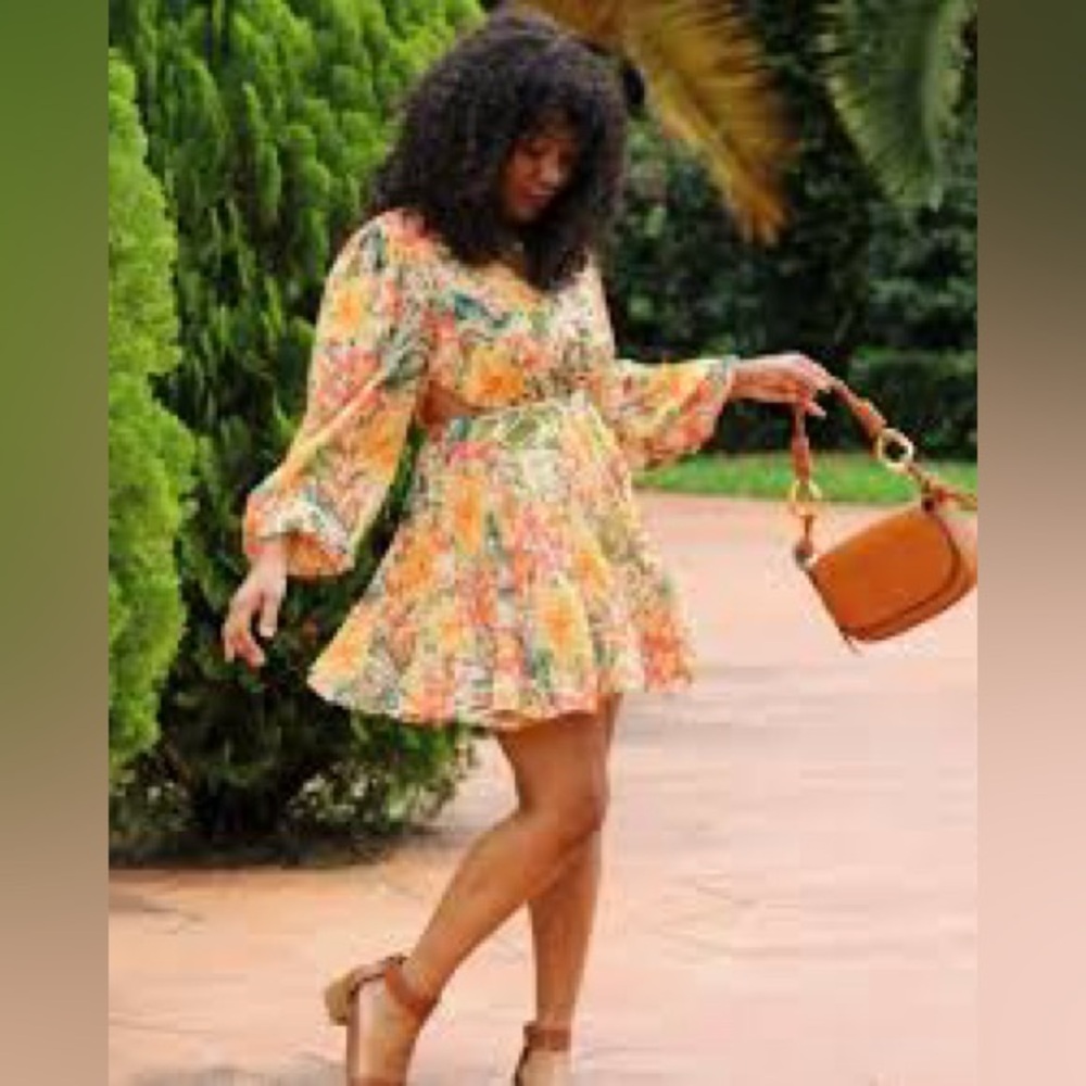 Flying Tomato floral print mini dress